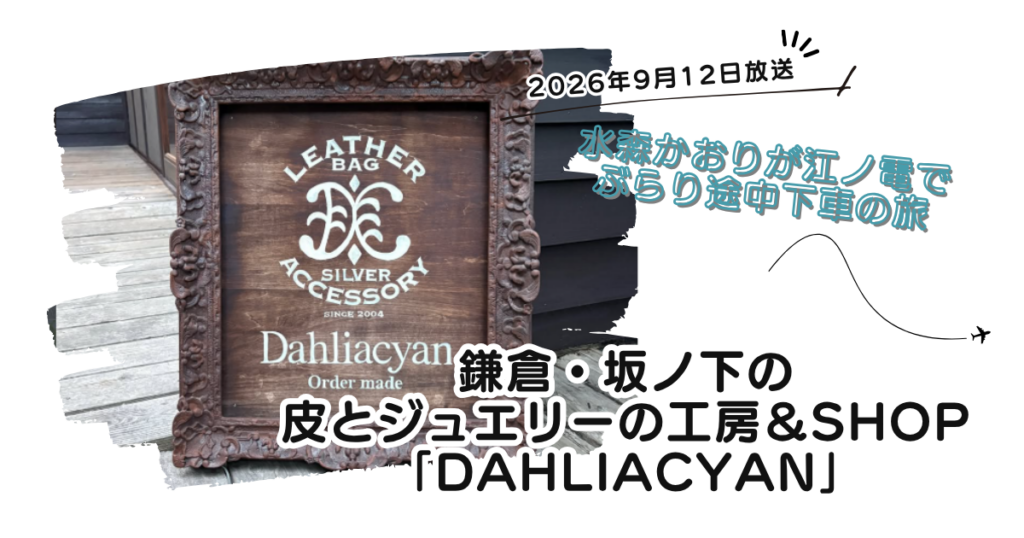 【ぶらり途中下車の旅】鎌倉坂ノ下の皮とジュエリーお店どこ？「Dahliacyan」